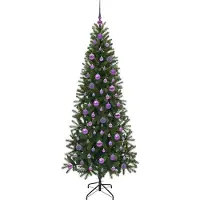 vidaXL Albero di Natale artificiale, verde, 180 cm, realizzato in PE e PVC