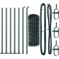 vidaXL Recinzione Euro di con base in cemento, 10 x 0,6 m, acciaio rivestito in PVC