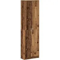 vidaXL Armadio in legno massello riciclato, 55 x 25 x 189 cm, materiale: legno
