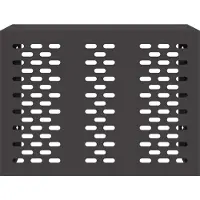 vidaXL Coperchio per aria condizionata nero 110 x 50 x 80 cm acciaio
