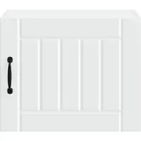vidaXL Mobiletto da parete LUCCA, 2 pezzi, bianco, legno composito