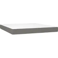 vidaXL Materasso a molle insacchettate, rigidità media, colore grigio scuro, 152x203x20 cm, rivestito in tessuto