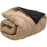 vidaXL , coperta invernale, 155 x 220 cm, 450 g/m², colore nero e color taupe