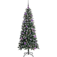 vidaXL Albero di Natale artificiale verde 150 cm PVC, plastica e acciaio