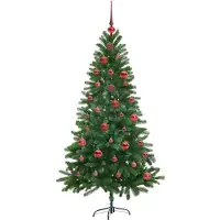 vidaXL Albero di Natale con 150 LED con supporto Verde 150 cm PE