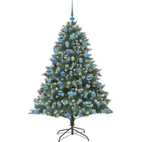 vidaXL Albero di Natale artificiale verde 180 cm
