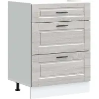 vidaXL Base da cucina Porto Grey Sonoma in legno