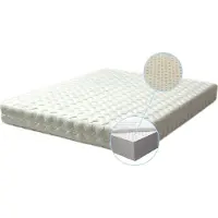 Letti Materasso in lattice Lux 120x200 - Altezza 20 cm - Durezza H2 media RG 65 (fino a 95kg) - Rivestimento e anima in lattice a 3 strati -