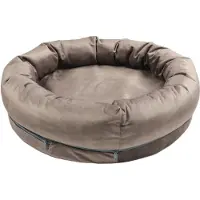 Letti Letto per animali Soffy Ring 70x6 cm marrone - Letto comfort premium per cani e gatti, 100 % lattice, rotondo, idrorepellente, traspirante