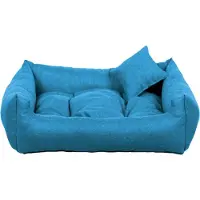 Palkar Letto rettangolare per cani SAWANA, blu - 90 cm x 75 cm