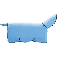 vidaXL Coperta per cavalli, modello "Aqua" intera, 145 cm, in poliestere e pile