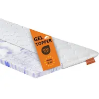 Sleepling topper ortopedico in schiuma di gel, 100x200 cm, per tutti i materassi, con effetto memoria,