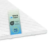 Bodyprotect topper ergonomico in visco-schiuma, 140 x 200 cm, per tutti i materassi,