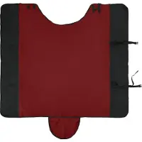 vidaXL Coperta per cavalli, bordeaux e nero, 165 cm, in poliestere