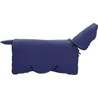 vidaXL Coperta per cavalli, blu navy, 165 cm, in poliestere e pile