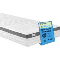 Sleepling Materasso a molle insacchettate con 7 zone ergonomiche, 100 x 200 cm, H4, 21 cm, ortopedico, Bodyprotect