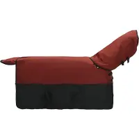vidaXL Coperta per cavalli, bordeaux e nero, 155 cm, in poliestere