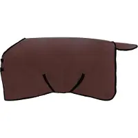 vidaXL Coperta per cavalli, marrone scuro, 115 cm, in poliestere e pile