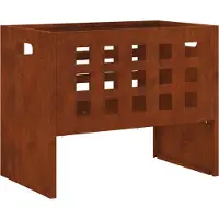 vidaXL Pozzetto marrone 50 x 30 x 40 cm in acciaio