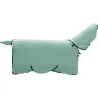 vidaXL Coperta per cavalli, colore verde scuro, 125 cm, in poliestere e pile