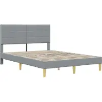 vidaXL Telaio per letto , 120 x 200 cm, grigio chiaro
