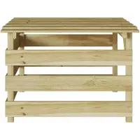 vidaXL Garage per tagliaerba Marrone 84 x 80 x 56 cm