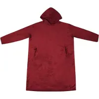 vidaXL Coperta con cappuccio bordeaux M flanella