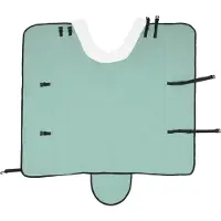 vidaXL Coperta per cavalli, colore verde scuro, 155 cm, in pile polare