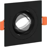 vidaXL , faretti da soffitto, 12 pezzi, neri, 9 x 9 x 2 cm, in alluminio