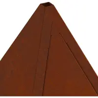 vidaXL , focolare rustico, 50 x 50 x 51 cm, acciaio resistente alle intemperie