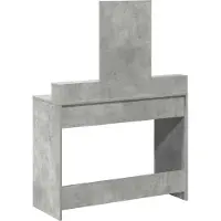 vidaXL Tavolino da toilette grigio cemento 100 x 41 x 140 cm materiale a base di legno