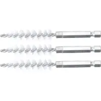 Bgs spazzola in nylon 12 mm esagono esterno 6,3 mm (1/4") 3 pezzi - 3078-12-N