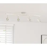 Syfax Faretto da soffitto Nichel 61 x 10 x 12,5 cm Metallo