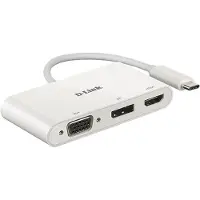 D-Link Hub Dub-v310 Displayport Hdmi/vga-usb-c M To Hd-15