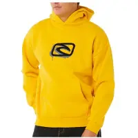 Rip Curl Medina Inner Visions Hood Felpa con cappuccio Uomo (XL, giallo)