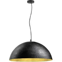 SLV Lampada a sospensione Forchini, 70 cm nero/dorato plastica