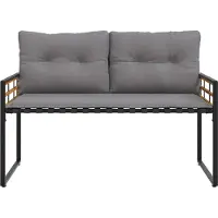 vidaXL Portaoggetti in legno, 114 x 55 x 77 cm, grigio chiaro, rettangolare