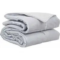 vidaXL Coperta per letto, adatta a tutte le stagioni, 200 x 220 cm, 300 g/m², colore argento