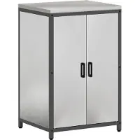 vidaXL Mobiletto portaoggetti da cucina HATTEM, argento, 60 x 50 x 92 cm, acciaio