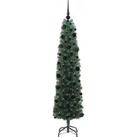 vidaXL Albero di Natale artificiale con 300 LED con supporto verde 180 cm