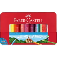Faber Castell Matite Colorate In Astuccio Metallico 60 Unità