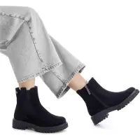 Refresh per donna. 17302702-NEGRO Stivaletti 173027 neri (36), Nero, Basso, 1 a 3 cm, Cerniera, Casual