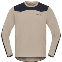 Norrøna Skibotn Equaliser Tech Long Sleeve Maglietta da ciclismo Uomo (L, beige)