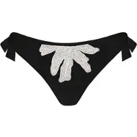 Barts Women's Zimbra Cheeky Bum Side Ties Parte inferiore bikini Donna (40, nero)