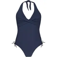 Barts Women's Solid Halter One Piece Costume intero Donna (36, blu)
