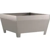 vidaXL Braciere da esterno, color ruggine, 80 x 80 x 43 cm, acciaio resistente alle intemperie