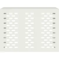 vidaXL Coperchio per aria condizionata bianco 110 x 50 x 80 cm acciaio