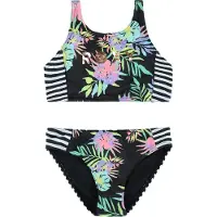 Roxy Kid's Active RG Crop Top Set Bikini Bambini (14 Years, variopinto)
