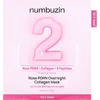 Numbuzin Maschera Per Il Viso No.2 Rose Pdrn Overnight Collagen
