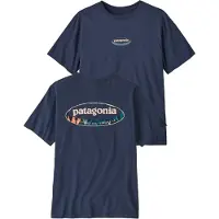 Patagonia 95 Oval Logo T-Shirt T-shirt Uomo (XL, blu)